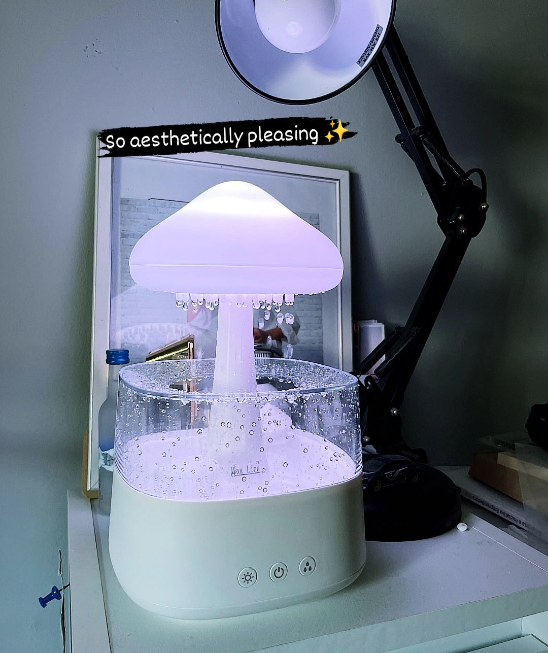 Diffuseur Nuage de Pluie — Humidificateur Aesthetic LED