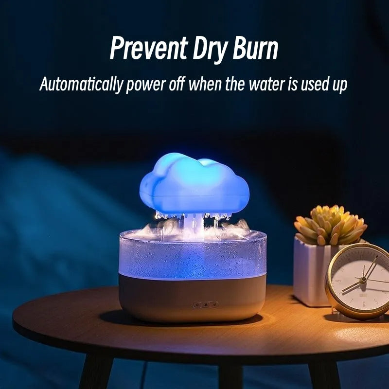 Diffuseur Nuage de Pluie — Humidificateur Aesthetic LED